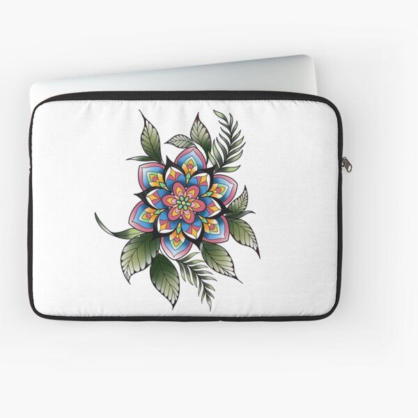 Vista previa del artículo con la obra «Mandala floral en colores primaverales», diseñado y vendido por MommaTomma.