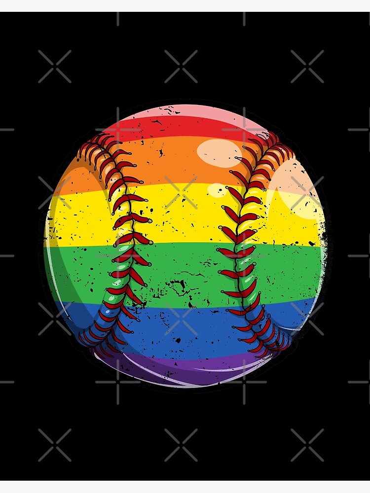 Baseball LGBT Gay Pride Shirt for Men Women Boys Girls Sports