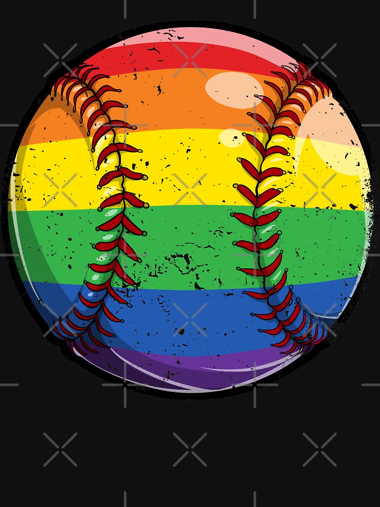 Baseball LGBT Gay Pride Shirt for Men Women Boys Girls Sports