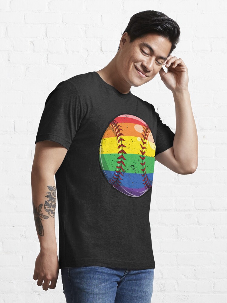 Baseball LGBT Gay Pride Shirt for Men Women Boys Girls Sports