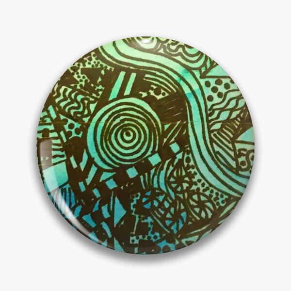 Item preview, zen doodle pattern designed and sold by heji-art.