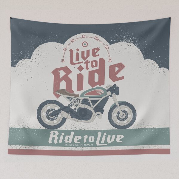 Item preview, Live to Ride, Ride to Live designed and sold by KrakenCreative.