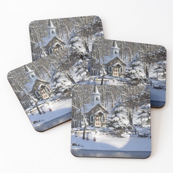 Item preview, Red Mill Chapel in the Snow designed and sold by WisSketchbook.
