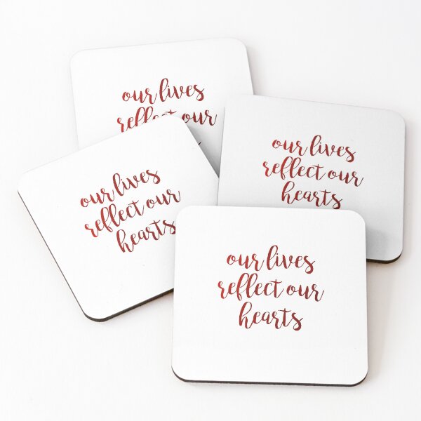 Artikelvorschau, rot unser Leben spiegelt unsere Herzen entworfen und verkauft von lovely-lyrics.