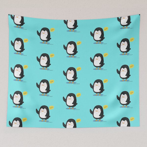 Item preview, Albert Penguin wants to say Hello ! designed and sold by thepenguinsfamily.
