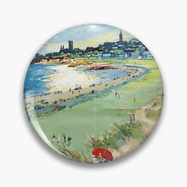 Item preview, St Andrews vintage travel poster designed and sold by stickart-marek.