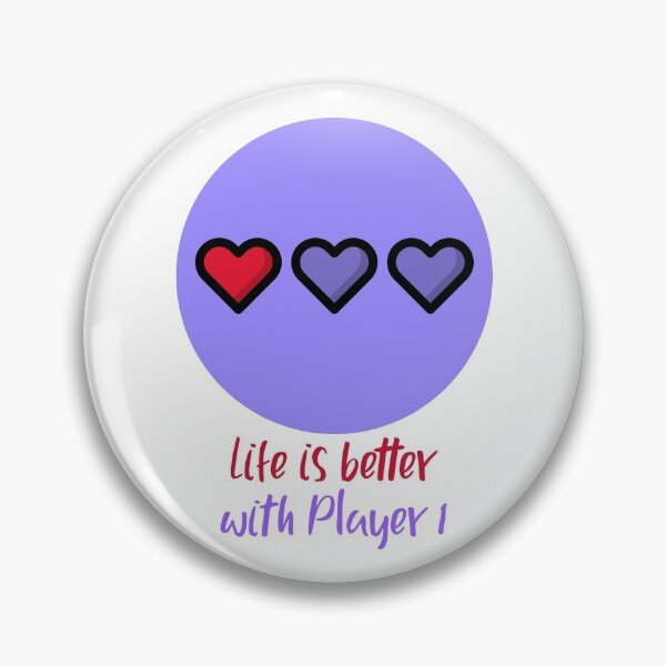 Item preview, Life is better with player 1 designed and sold by piastrelli.