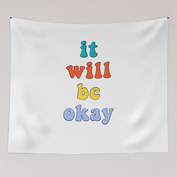 Item preview, It Will Be Okay Retro Vintage Comfort Quote Saying designed and sold by gillys.