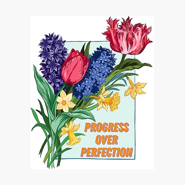 Item preview, Progress Over Perfection designed and sold by fabfeminist.