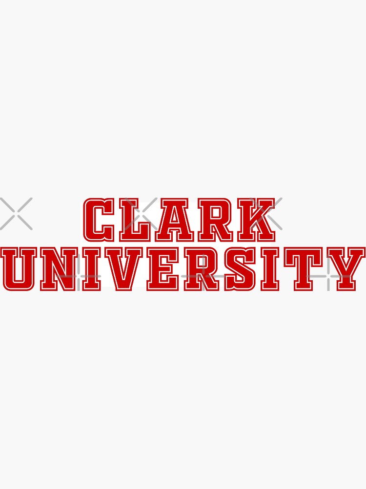 Thumbnail 3 of 3, Sticker, Clark University designed and sold by Mell0c.