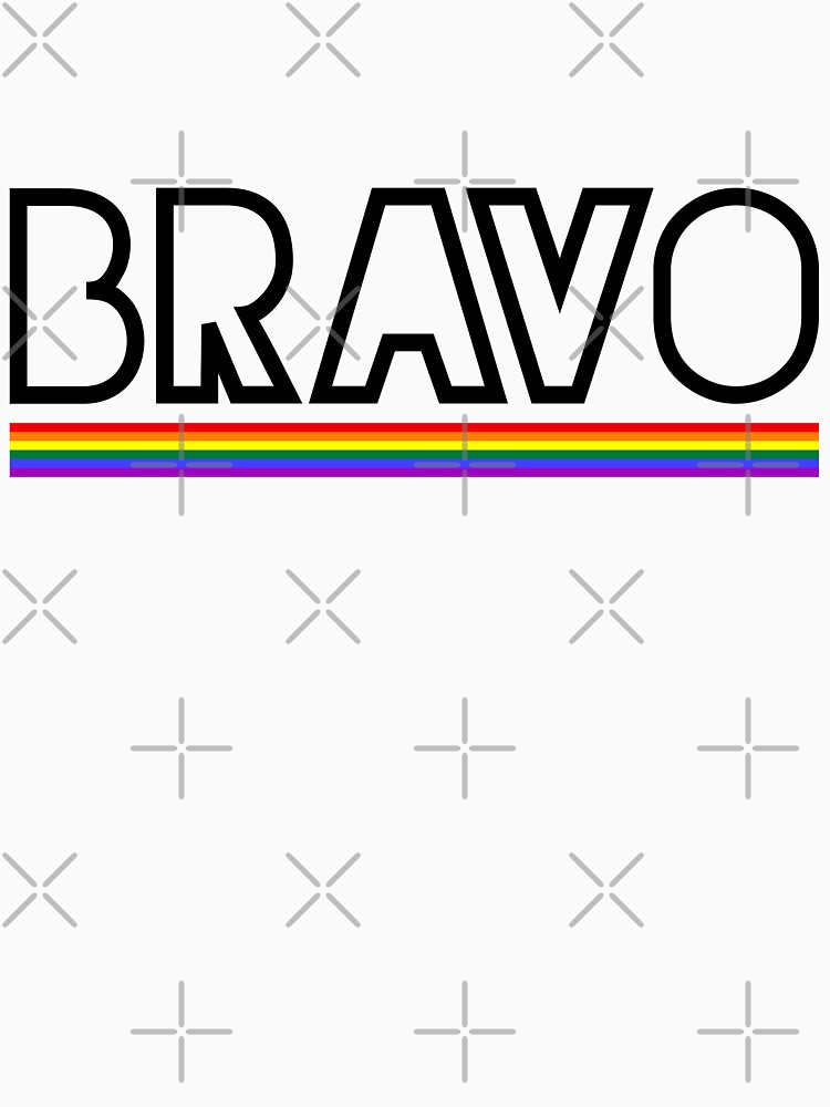 BRAVO Rainbow Flag (Black Letters) by Gay-Pride-Depot