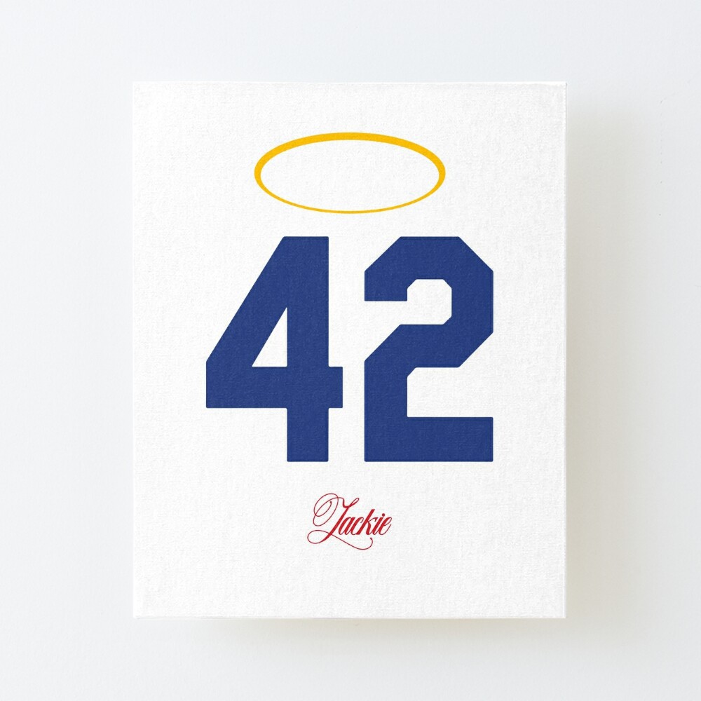 Jackie Robinson, number 42, Brooklyn Dodgers Canvas Print / Canvas