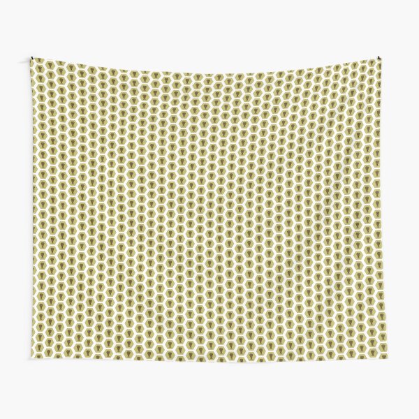 Wheat Hex Tapestry