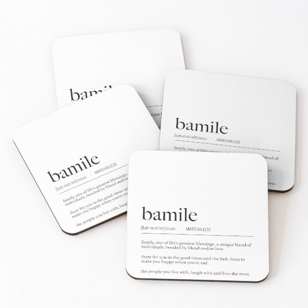Item preview, Marshall Islands Marshallese Bamile (Family) Definition designed and sold by lolomastudio.