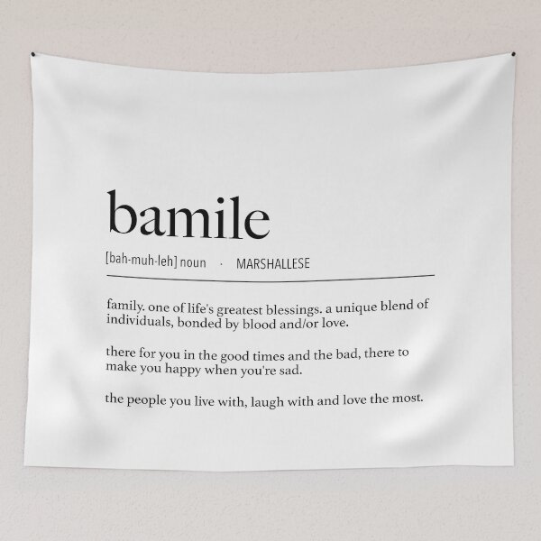 Item preview, Marshall Islands Marshallese Bamile (Family) Definición designed and sold by lolomastudio.