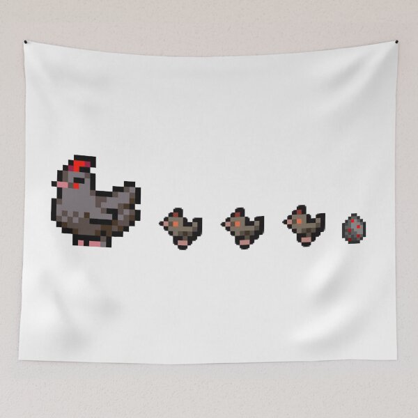 Item preview, Stardew Valley Void Chicken Family Chicks designed and sold by r9440.