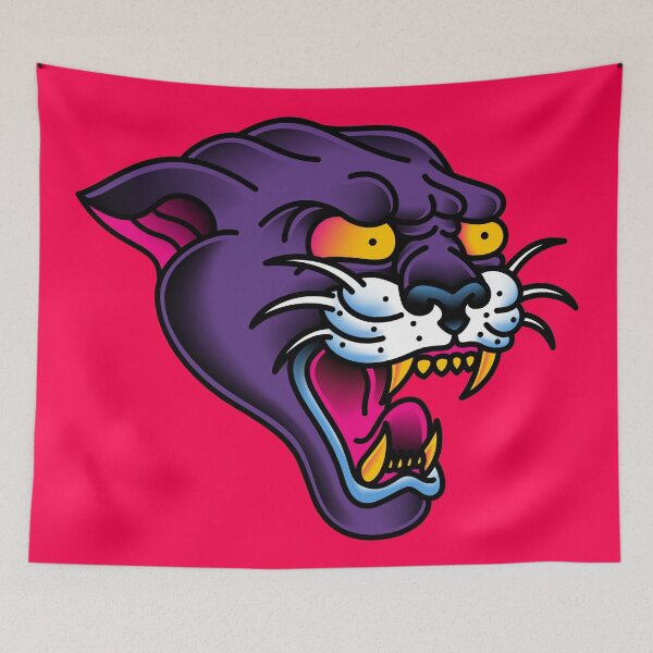 Item preview, Salty-Dog American Traditional Panther Head designed and sold by salty-dog.
