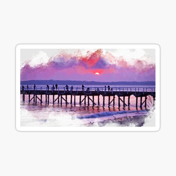 Hervey Bay Sunrise Art Sticker