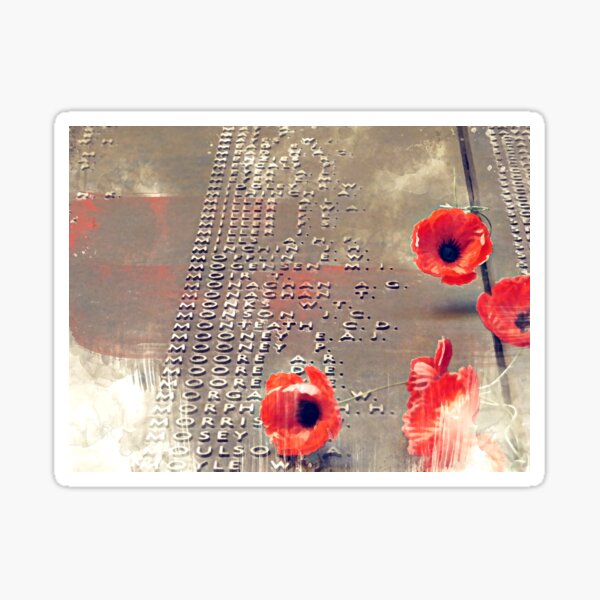 ANZAC Day Memorial Art Sticker