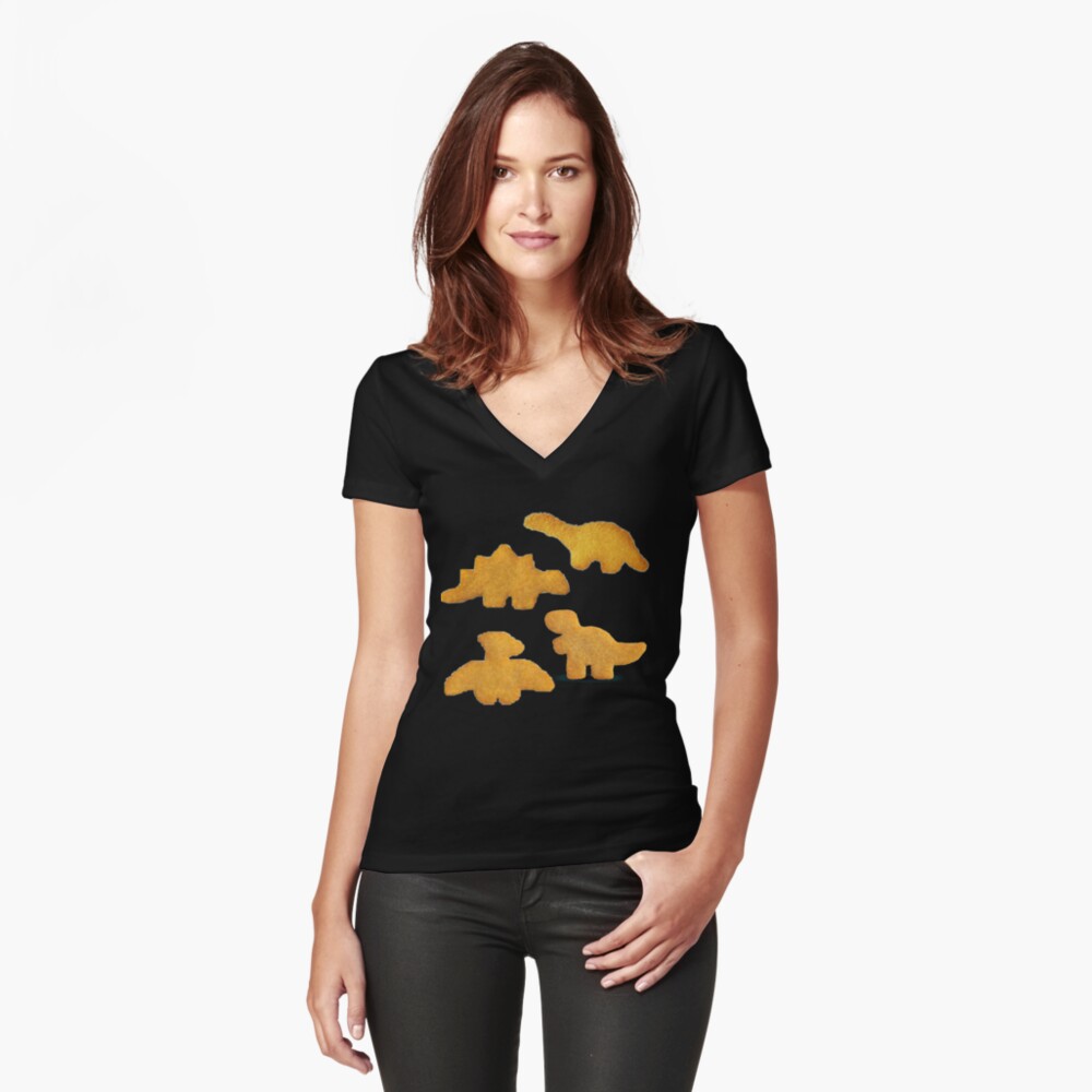 Item preview, Fitted V-Neck T-Shirt designed and sold by aestheticjas.