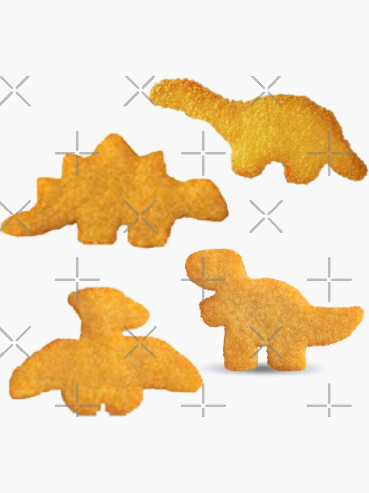 Thumbnail 3 of 3, Sticker, Dino nuggets designed and sold by aestheticjas.