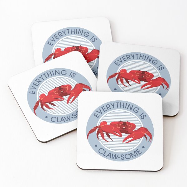 Item preview, Everything is Clawsome - Christmas Island Red Crab designed and sold by thesailfish.