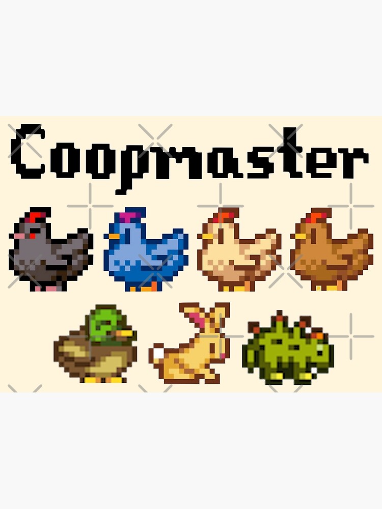"Stardew Valley Coopmaster Coop Animals " Poster by r9440 | Redbubble