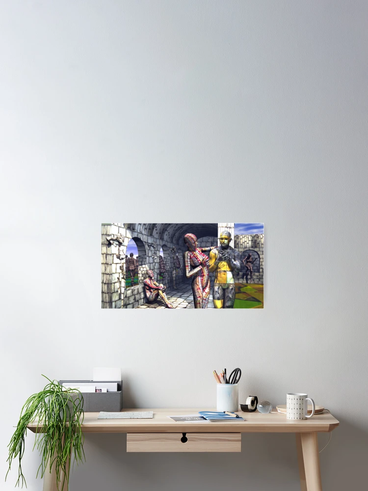 Aperçu 2 sur 3. Poster avec l'œuvre Exode créée et vendue par Ann Morgan.