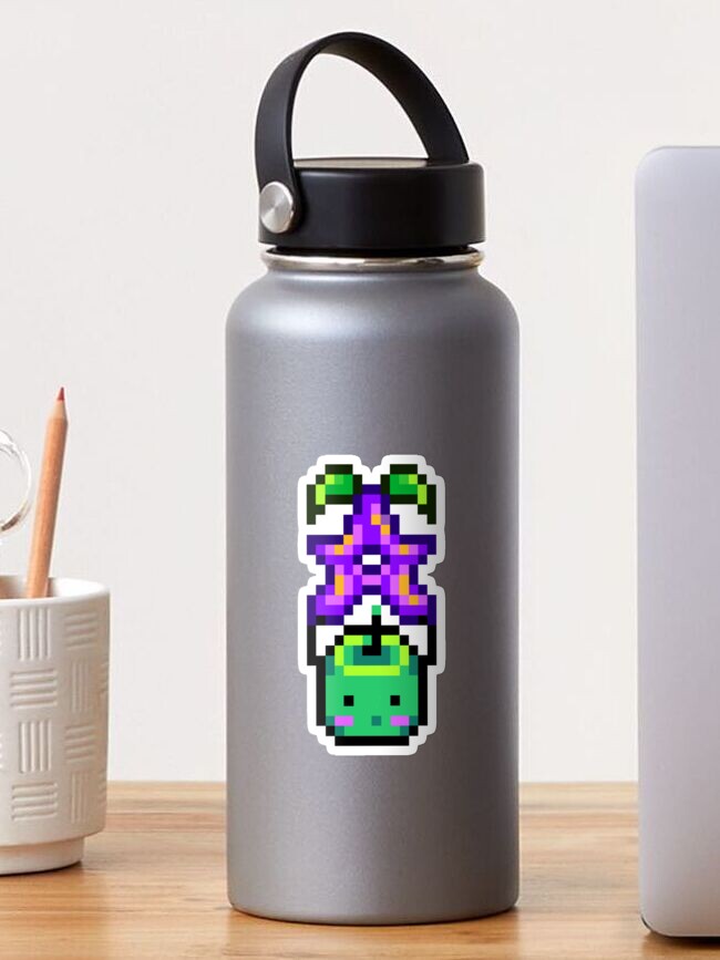 Aperçu 1 sur 3. Sticker avec l'œuvre Junimo et Stardrop de Stardew Valley créée et vendue par claired2022.