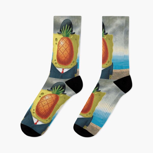 Item preview, Rene Magritte The Son of Man Sponge Pineapple designed and sold by MindChirp.