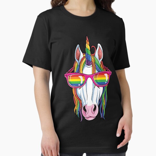 Item preview, Unicorn Sunglasses LGBT Pride Shirt for Men Women Boys Girls designed and sold by LiqueGifts.