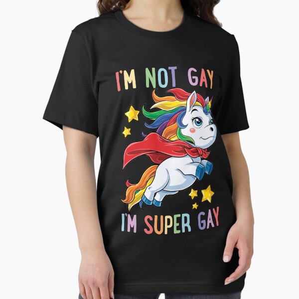 Item preview, Im not Gay Im Super Gay Unicorn LGBT Pride Shirt for Men Women Boys Girls designed and sold by LiqueGifts.