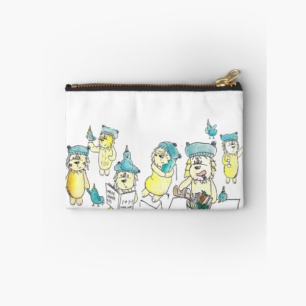 Item preview, Cute cartoon lion and bird designed and sold by pouchthat.