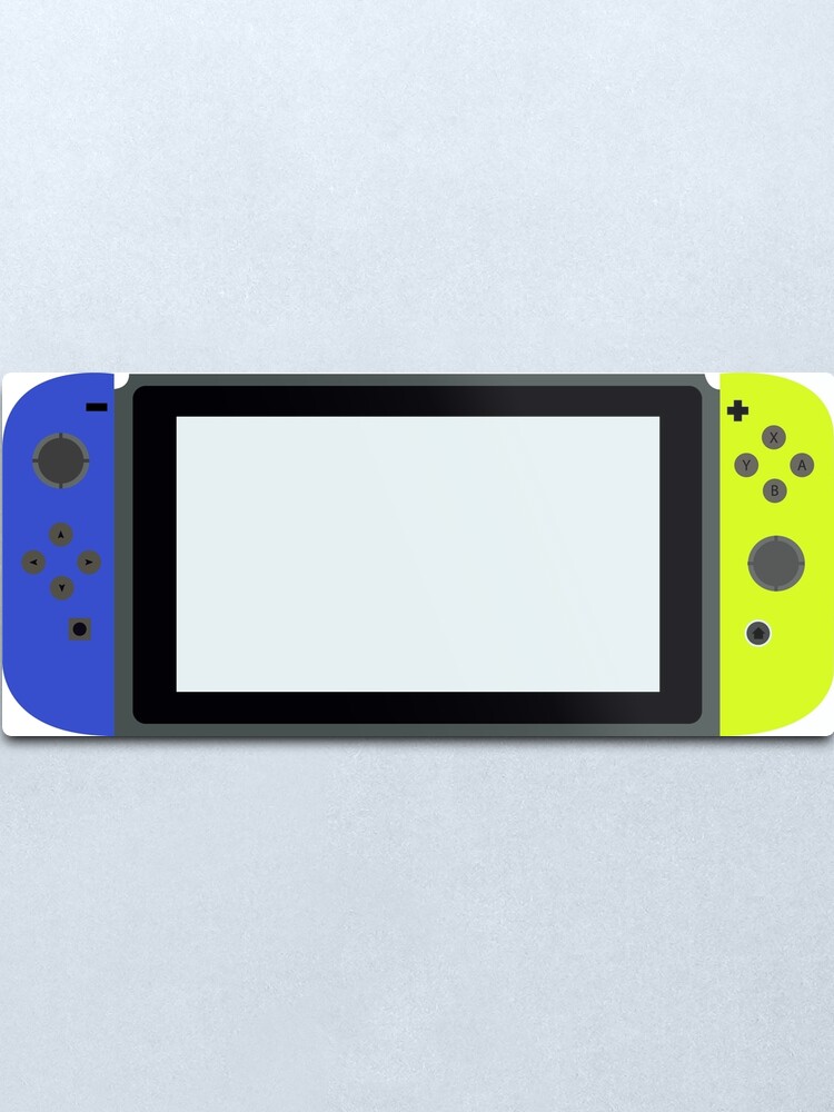 blue and yellow nintendo switch