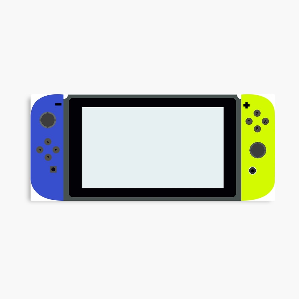 blue and yellow nintendo switch