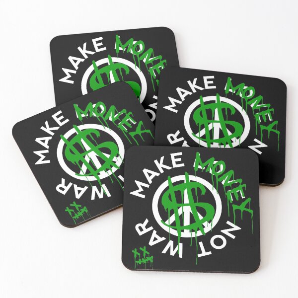 Item preview, make money, not war designed and sold by cat poe.