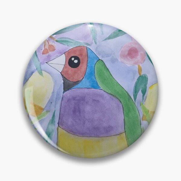 Item preview, Australiana - Gouldian Finch in watercolours designed and sold by PatchPress.
