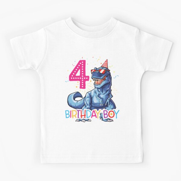 Enfants 5ème anniversaire t-shirt dinosaure 5 ans' Autocollant