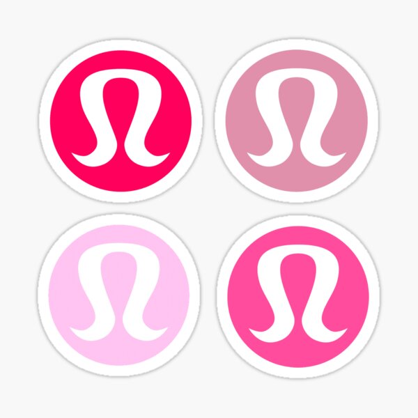 Pinks Lululemon Athletica Logo Sticker Pack Sticker