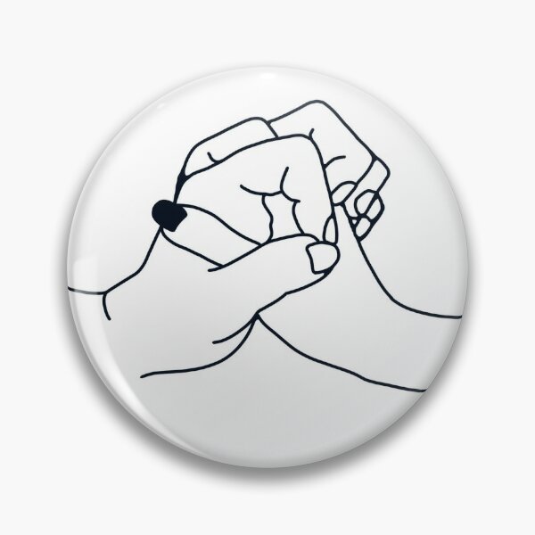 Holding Hands Pins And Buttons Redbubble - pinned cowboy roblox