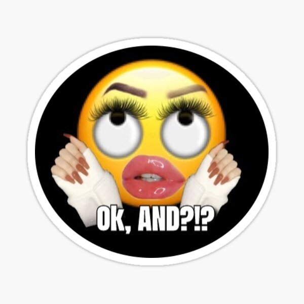 Ok And Meme Sticker By Bigbank765 Redbubble The fingers touching emoji use two pointing finger emojis (pointing right 👉 and pointing left 👈) facing the opposite direction and are often paired with 🥺, the pleading face this meme seems to reference anime characters who twiddle or touch their fingers together to demonstrate shyness. redbubble