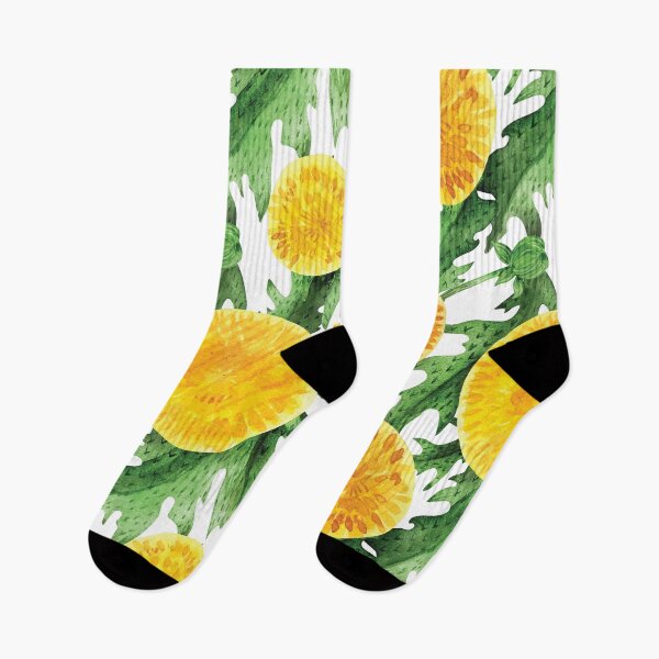 Item preview, Watercolor Dandelion Garden in Yellow and green designed and sold by Lori-Goree.
