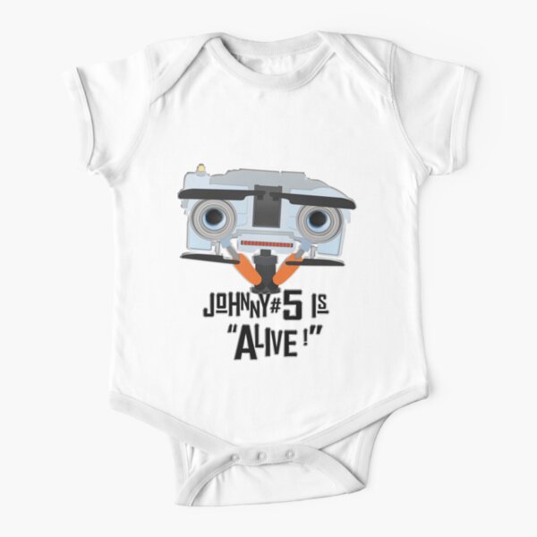 Johnny 5 is ALIVE! Short Sleeve Baby One-Piece