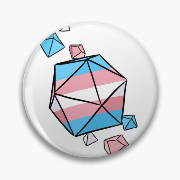 Artikelvorschau, Trans Pride Flag Würfel Set entworfen und verkauft von Blizardstar.