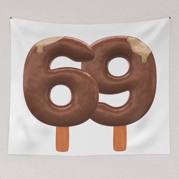 Item preview, 69 Ice Cream Sixty Nine Number 3d Chocolate designed and sold by HelloFromAja.