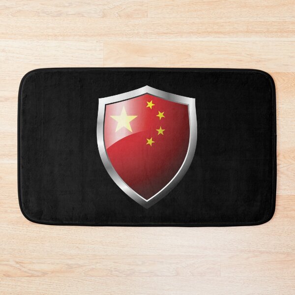 Item preview, Strong China Flag Shield Country designed and sold by HelloFromAja.