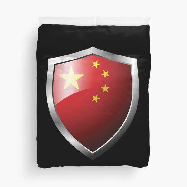 Item preview, Strong China Flag Shield Country designed and sold by HelloFromAja.