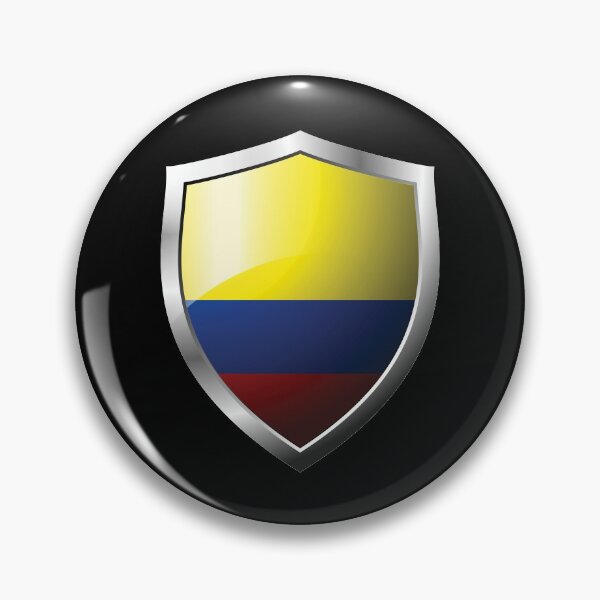 Item preview, Strong Colombia Flag Shield Country designed and sold by HelloFromAja.