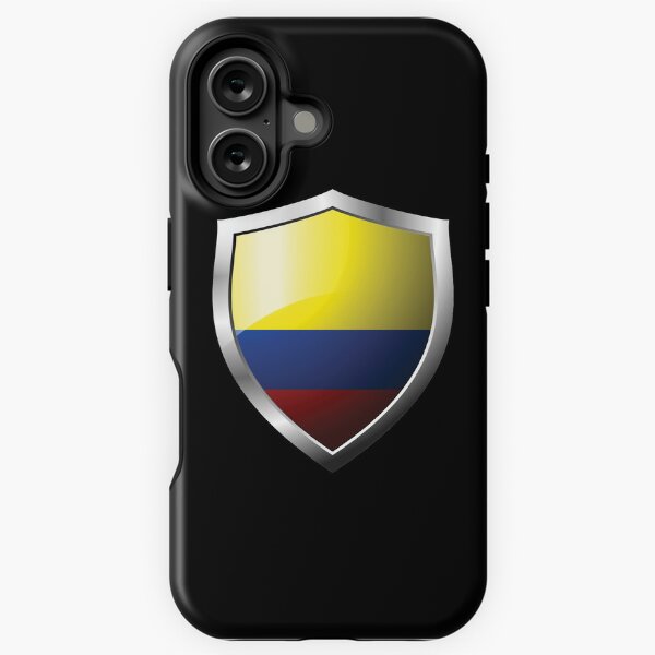 Item preview, Strong Colombia Flag Shield Country designed and sold by HelloFromAja.