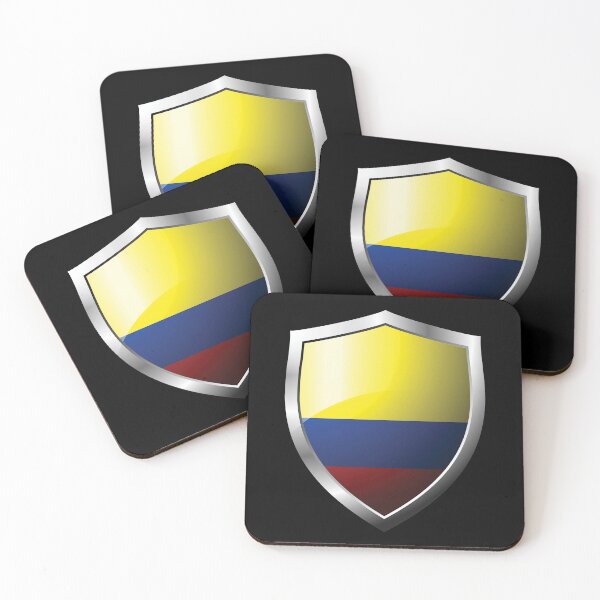Item preview, Strong Colombia Flag Shield Country designed and sold by HelloFromAja.
